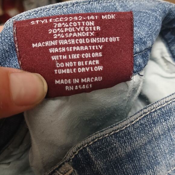 Vintage Y2K Chiqle Wide Leg Denim Jeans Boho Trendy Size 9/29 - Picture 8 of 11